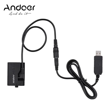 

Andoer ACK-E10 5V USB Dummy Battery DC Coupler Adapter for Canon EOS Rebel T3/T5/T6/T7/T100/Kiss X50/Kiss X70/1100D/1200D