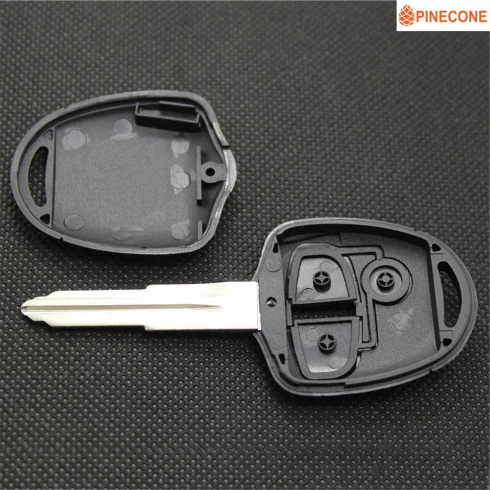 PINECONE для Mitsubishi ASX Outlander GRANDIS PAJERO SPORT Car Key 2 кнопки с канавкой справа нережущее лезвие 1 чехол для ключей 1 шт