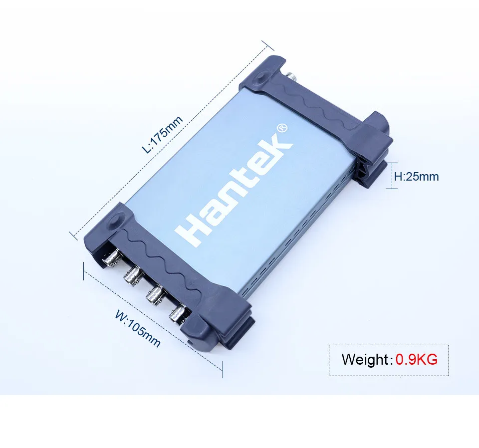 Hantek 4CH осциллографы 70 МГц~ 250 МГц USB 2,0 Ручной осциллограф для ПК DDS/Arb генератор сигналов 6204BD/6254BD/6104BD/6074BD