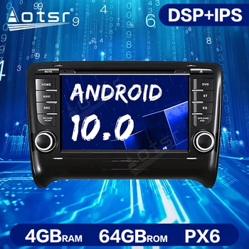 

Android 10.0 PX6 4G+64GB DSP Car GPS Navigation DVD Player for Audi TT MK2 8J 2006-2012 Auto Stereo Multimedia Radio Head Unit