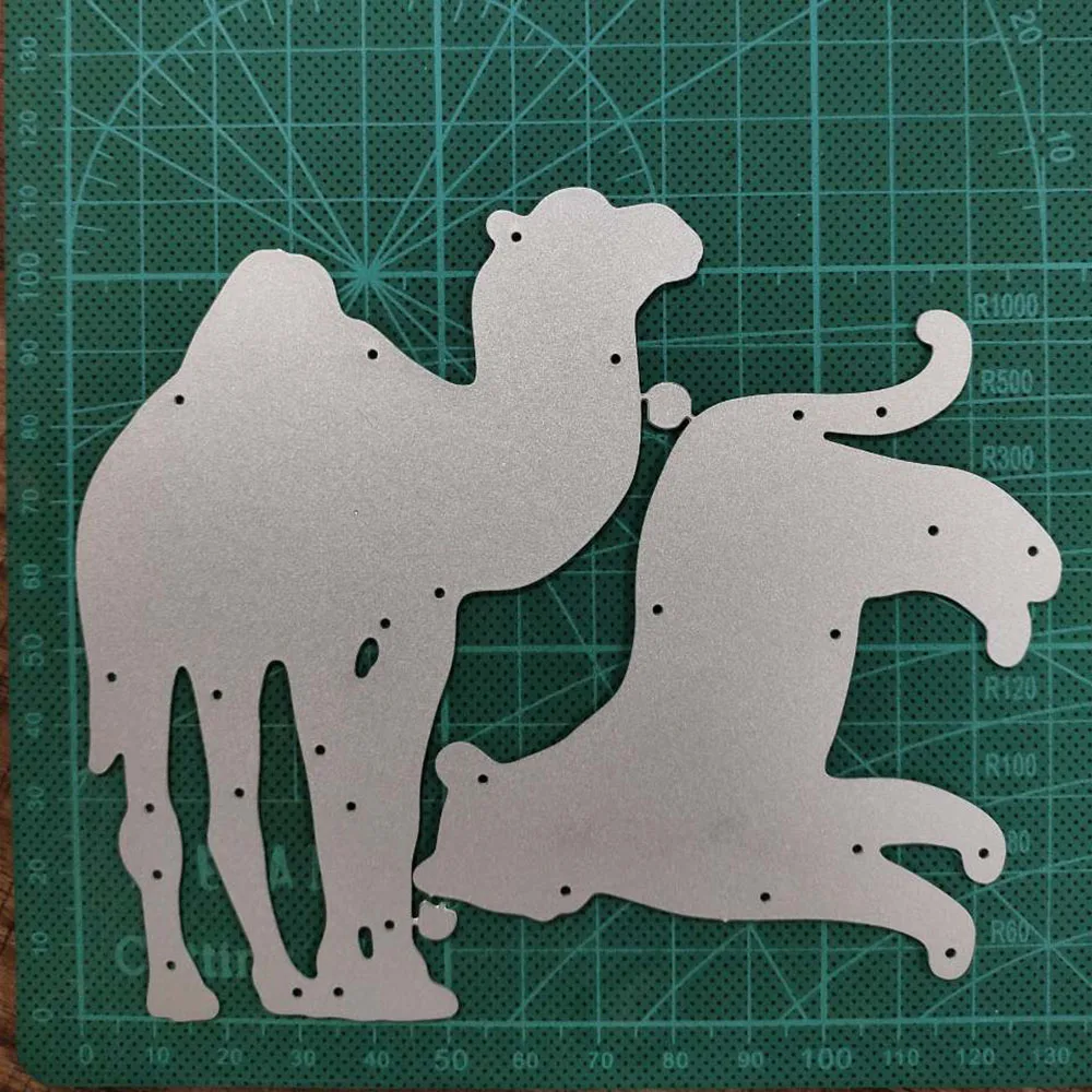 

130*107mm Lion camel Metal Cutting Dies Craft Stamps die Cut Embossing Card Make Stencil