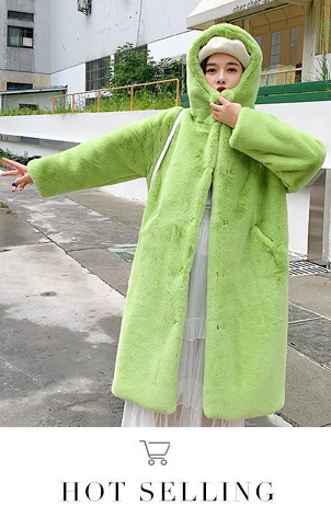 TXJRH в Корейском стиле стильная обувь на платформе из искусственного кроличьего меха; сапоги с отворотом и мохнатая шубка зимняя верхняя одежда Утепленная одежда с роговыми пуговицами Куртка Верхняя одежда 3 цвета