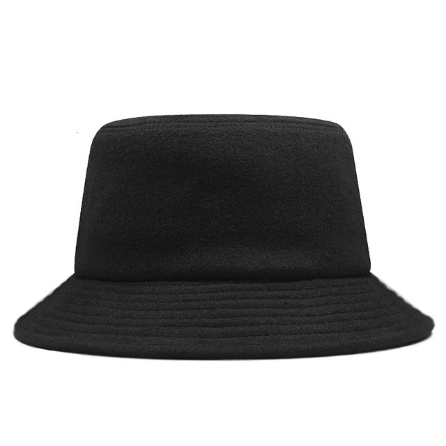 Sombrero de pescador de lana de cabeza grande para hombre, gorra