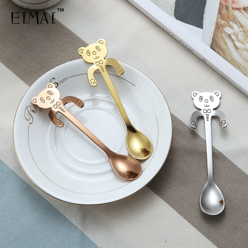 Оригинальная ложка EIMAI из нержавеющей стали 304 для кофе Spone Cat десерт мороженого