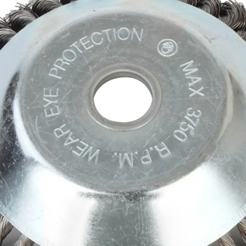25MM Aperture 8 Inch Steel Wire Weeding Brush Twisted Wire Bowl Type Rotating Wire Wheel Weed Trimmer Brush 25MM Aperture 8 Inch Steel Wire Weeding Brush Twisted Wire Bowl Type Rotating Wire Wheel Weed Trimmer Brush