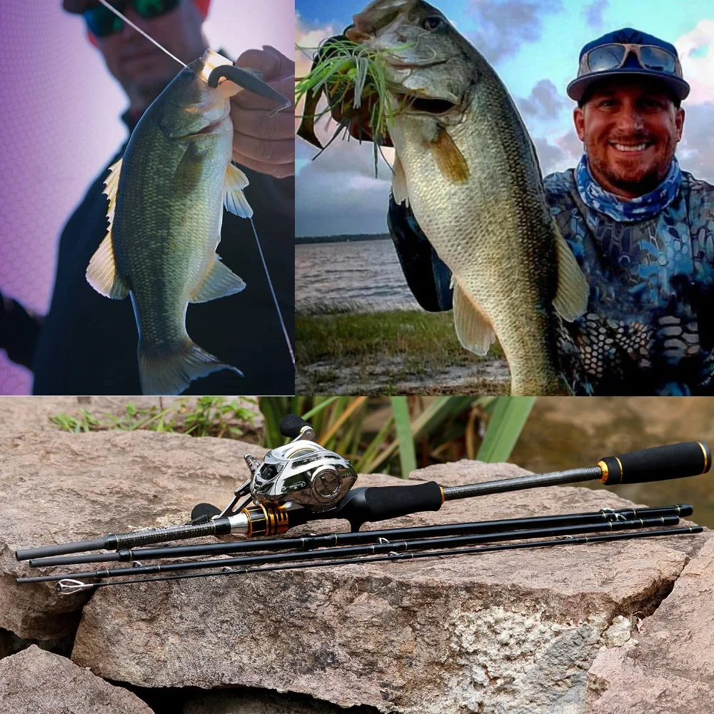 Carretel de Pesca de Arremesso Equipamento de Pesca Vara de Pesca com 11 + 1bb Sougayilang Cobra Combinação Água Salgada Ferramentas Kit Conjunto 1.8 m 2.1 21 pesca de arremesso combinação água salgada equipamento
