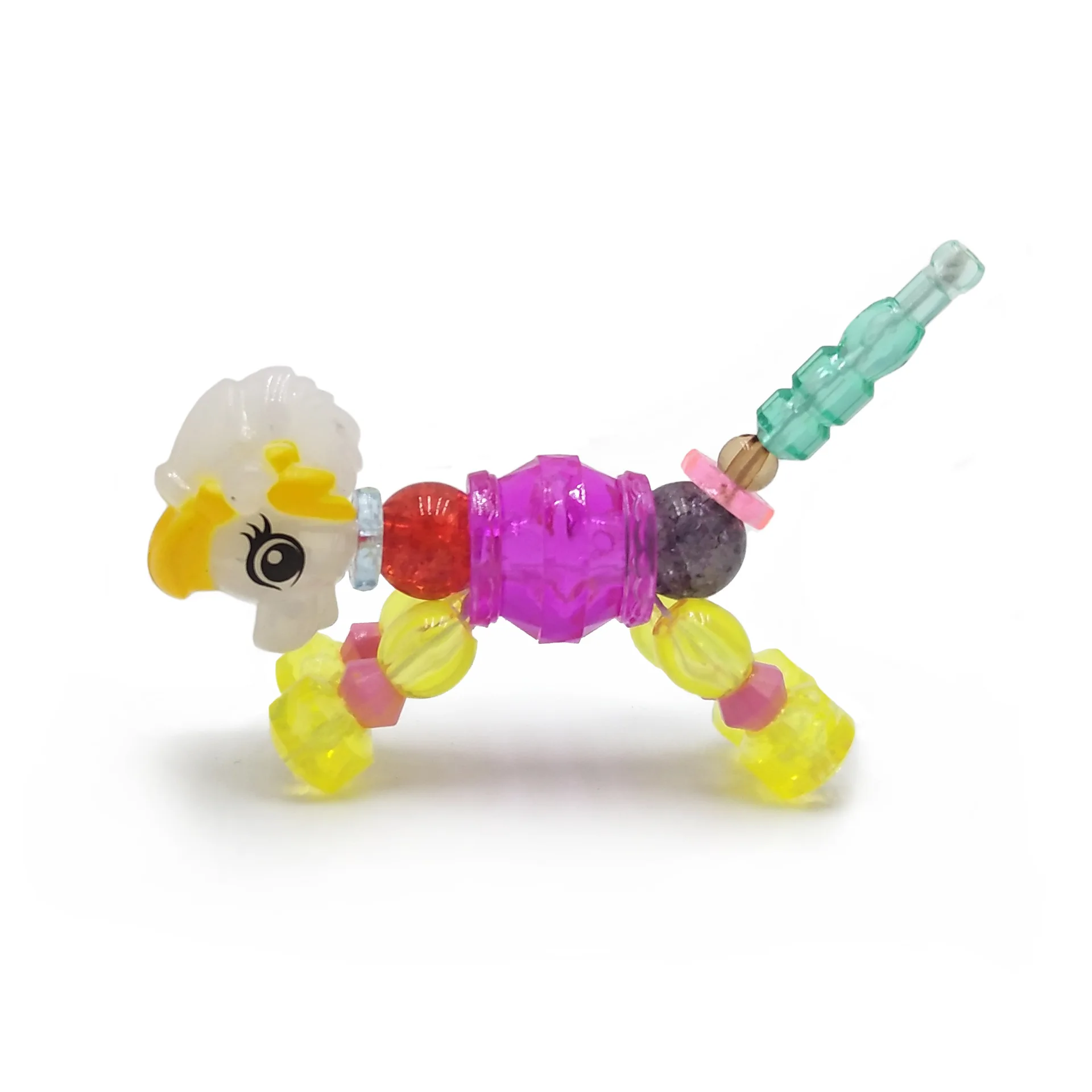 Горячие игрушки деформированные животные браслет Макарон цвет супер растяжение сюрприз твист Волшебный питомец DIY Детский браслет - Окраска металла: horse