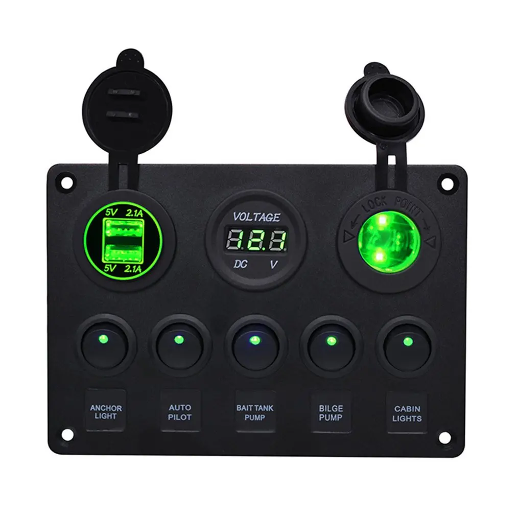 CS-666A1Waterproof авто лодка морской светодиодный кулисный переключатель панель
