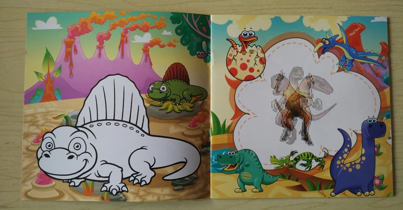 22 Pages Dinosaur Style Secret Garden Painting Drawing Kill Time Book Will Moving DIY Children's Puzzle Magic Coloring Book 22 Pages Dinosaur Style Secret Garden Painting Drawing Kill Time Book Will Moving DIY Children's Puzzle Magic Coloring Book