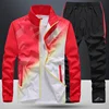 Men's Sportswear New Spring Autumn 2 Piece Sets Man Sports Suit Jacket+Pant Sweatsuit Male Fashion Print Tracksuit Size L-5XL ► Photo 3/5