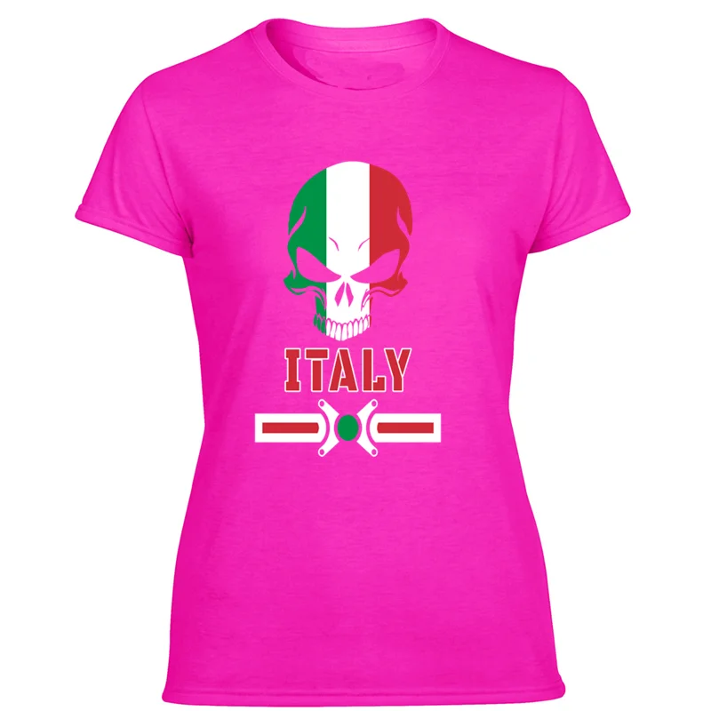 Мужская футболка с принтом Humor italy skull, базовая однотонная мужская футболка с коротким рукавом и круглым вырезом в стиле хип-хоп