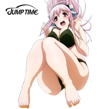 

JumpTime 13cm x 8.7cm Car Stickers Japanese Anime Super Sonico Collection Sexy Beauty Suzuya Drift Racing Decal Car Sticker