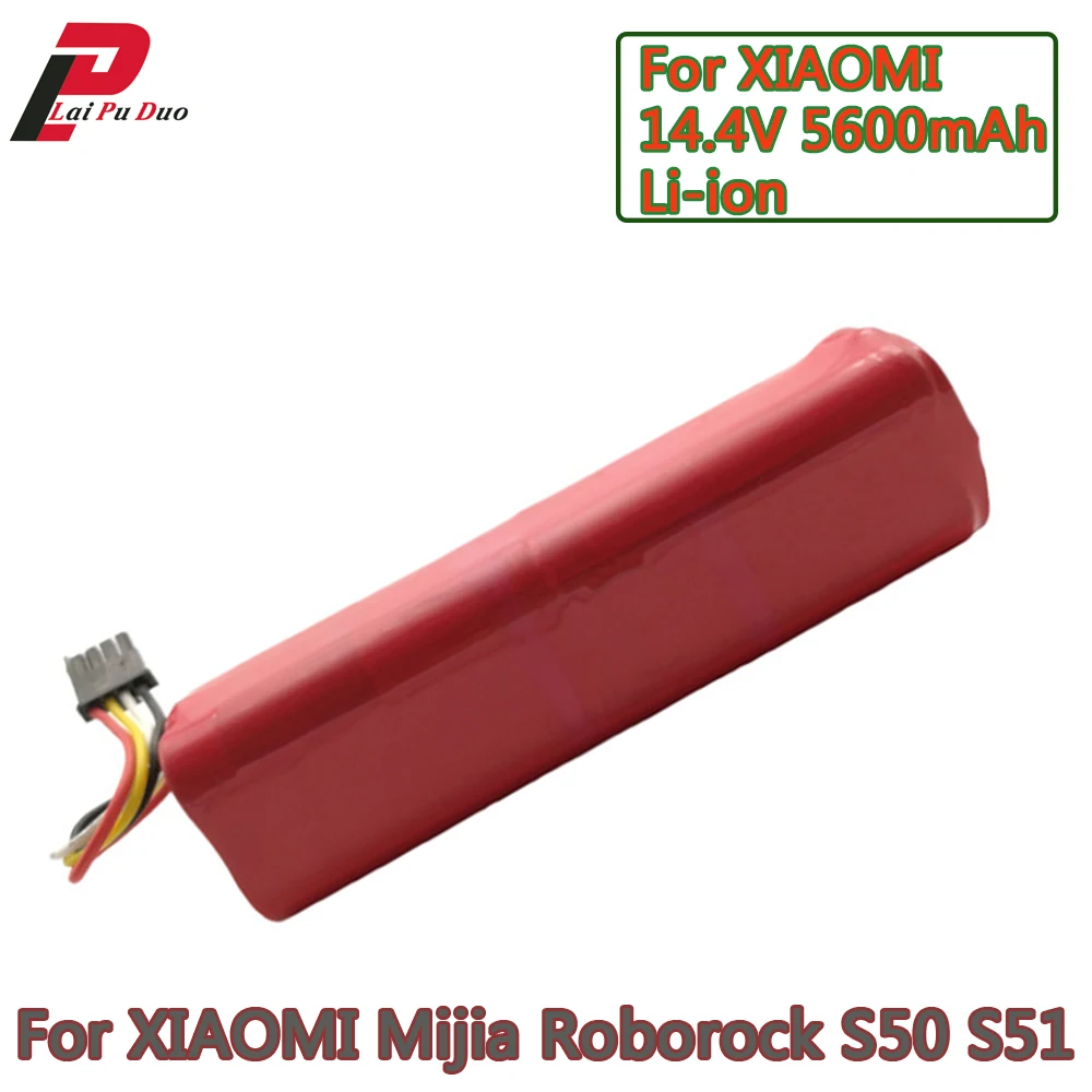 Литий-ионный аккумулятор 14 4 В 5600 мАч для робота-пылесоса XIAOMI Mijia Roborock S50 S51