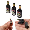 2/3pcs 1/12 Miniature Bottle Wine Bottle Dollhouse Accessories Mini Resin Bottle Simulation Model Toys For Doll House 1