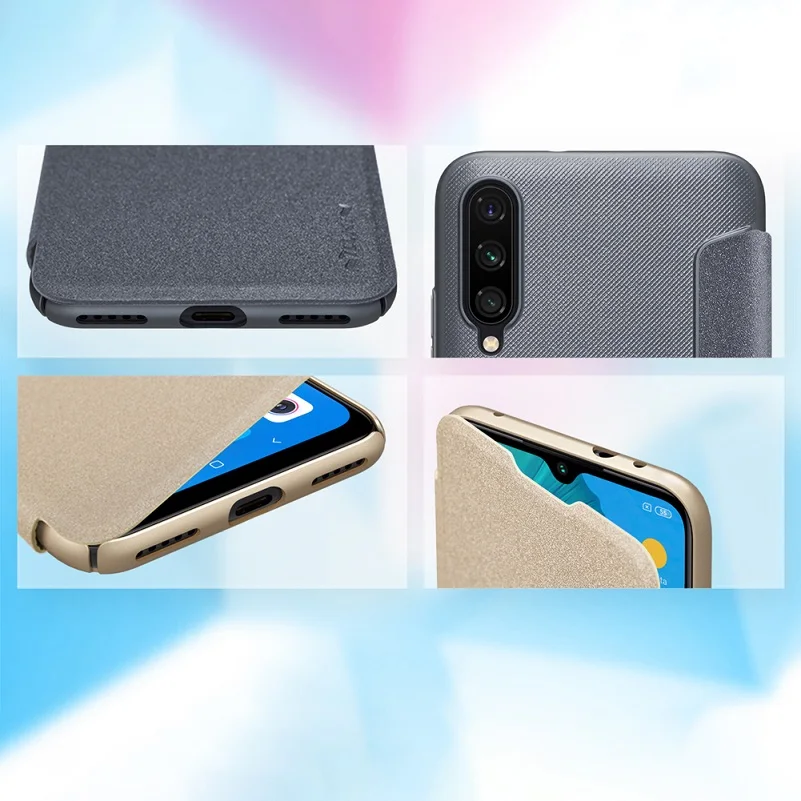 Для Xiaomi Mi 9 Lite Чехол 6,088 Nillkin Sparkle Series из искусственной кожи для Xiaomi Mi A3 CC9 CC9E Case