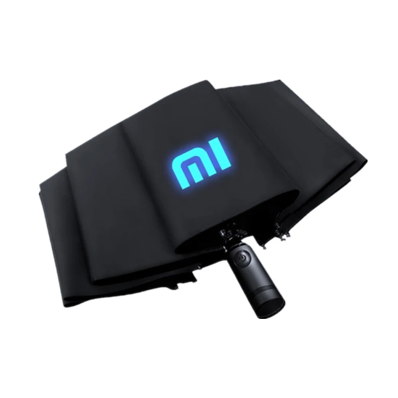 Автоматический зонт Xiaomi MI складные Серебристые ветрозащитные зонтики от дождя
