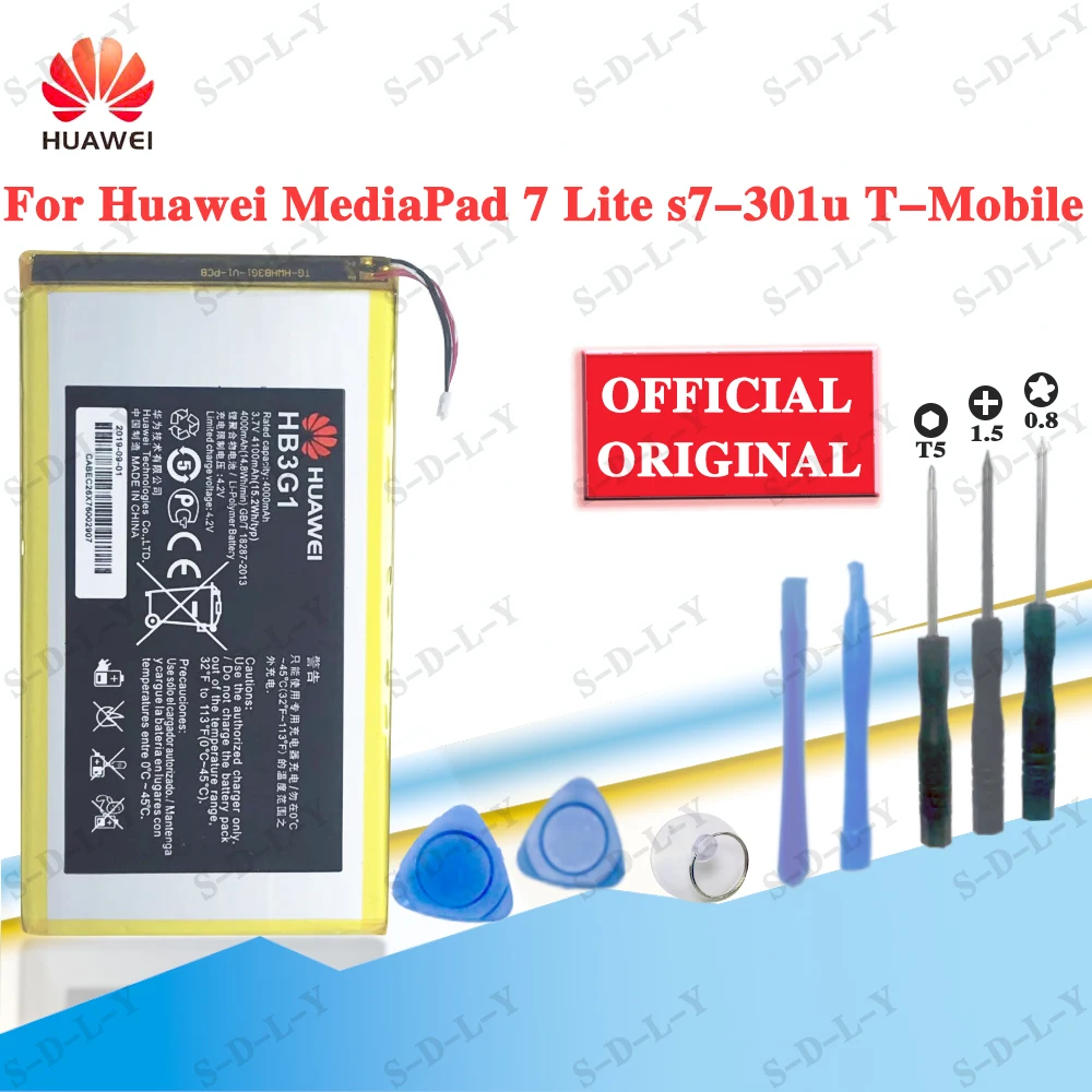 

Huawei MediaPad 7 Lite s7-301u T-Mobile HB3G1/HB3G1H Battery 4000mAh Springboard Batterie Bateria Tracking + tools