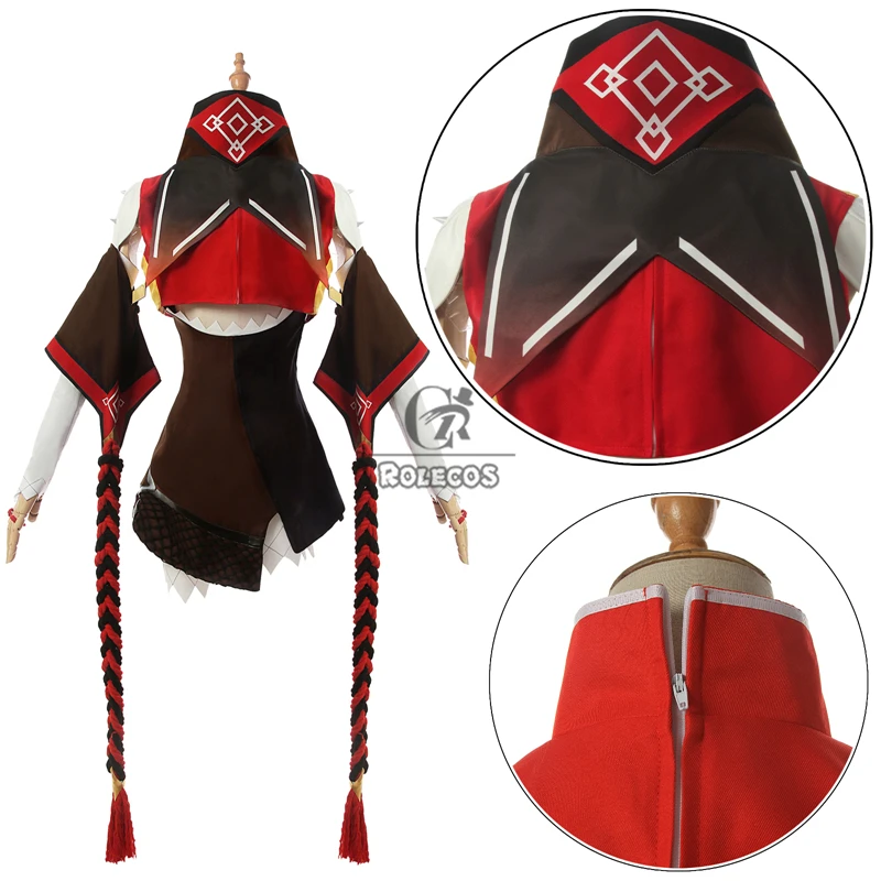Cosplay Costume ROLECOS Genshin Impact XINYAN Cosplay Costume Game Genshin Impact Cosplay Costume for Women Halloween Suit Sexy Outfit