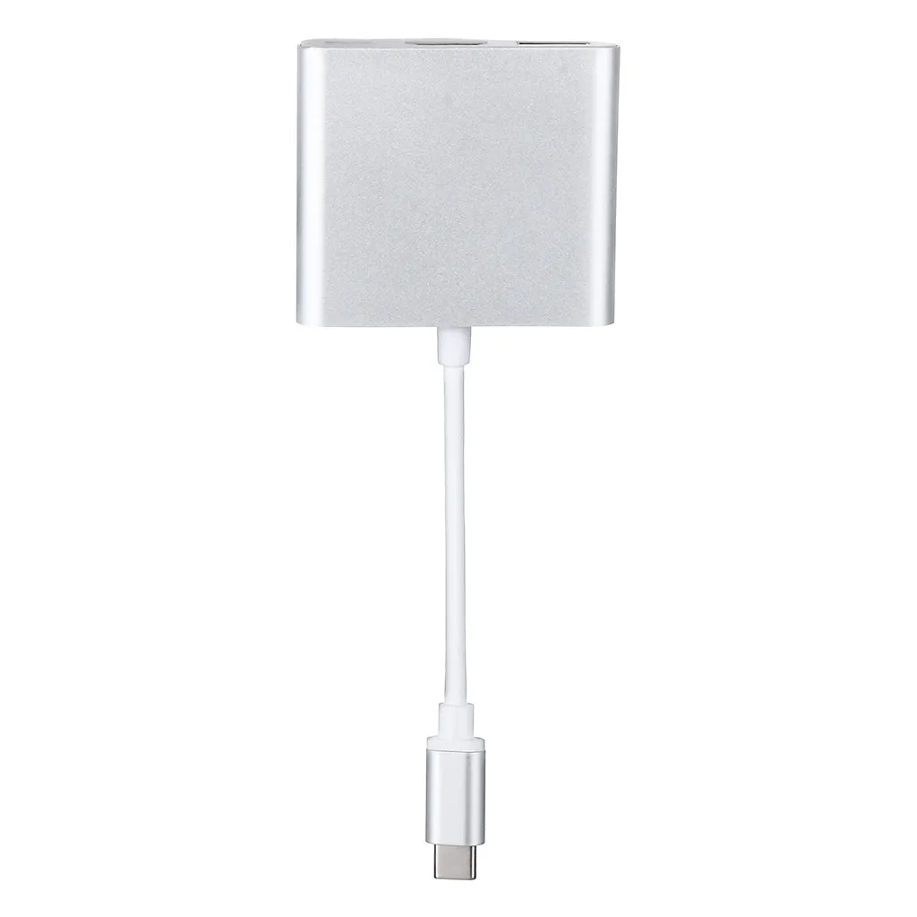 Type C USB 3,1-USB-C 4K HDMI USB 3,0 адаптер 3 в 1 концентратор для Apple Macbook HDMI usb3.1 Кабель-адаптер дропшиппинг