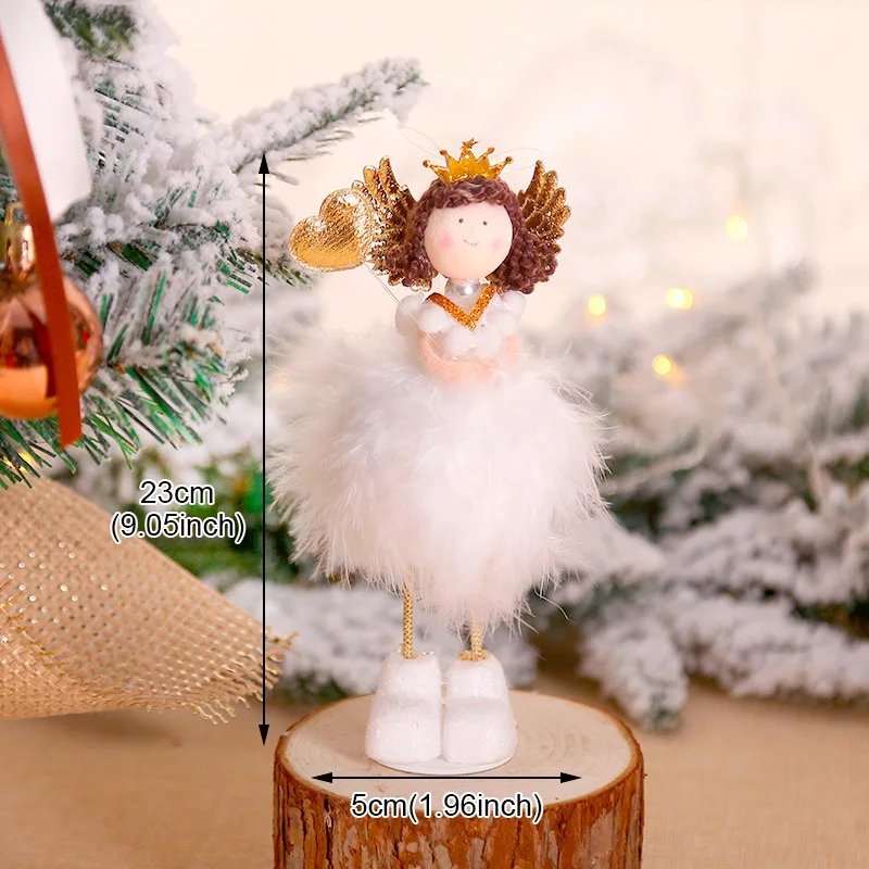 HUIRAN, Рождественская Кукла-ангел, подвеска, елочные украшения для дома,, натальные рождественские украшения, подарок для детей, год