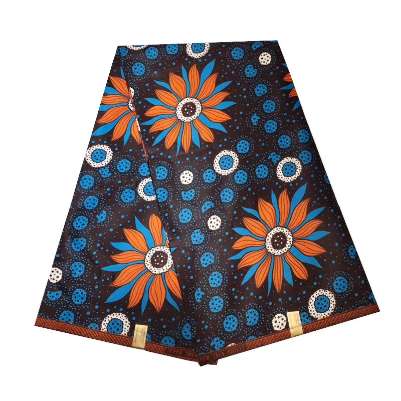 

Wholesale price African cotton java print wax cloth real batik party wax fabric with rhinestones for 100% cotton java cloth (6ya