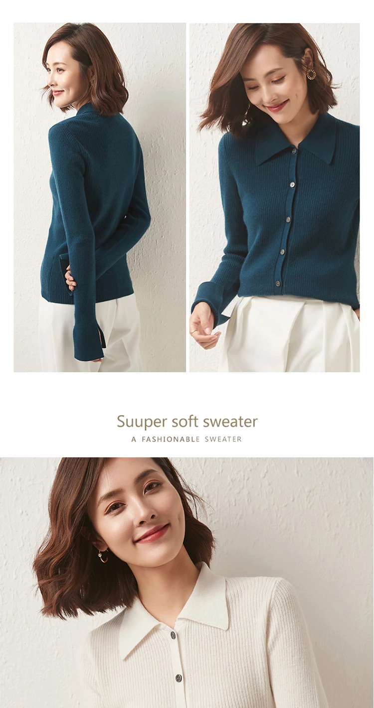 red sweater 2021 Spring Autumn New Womens 100% Cashmere And Wool Cardigan Fashion Colors Female Knitted Large Size Soft Knitte Classic brown cardigan