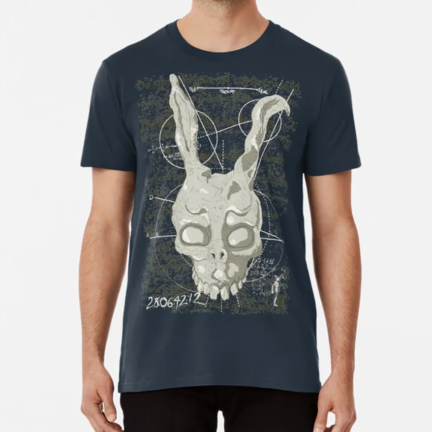 Frank's Prophecy T Shirt Donnie Darko Rabbit Dead Time Travel Movie Geek Nerd Film Cinema | Мужская одежда