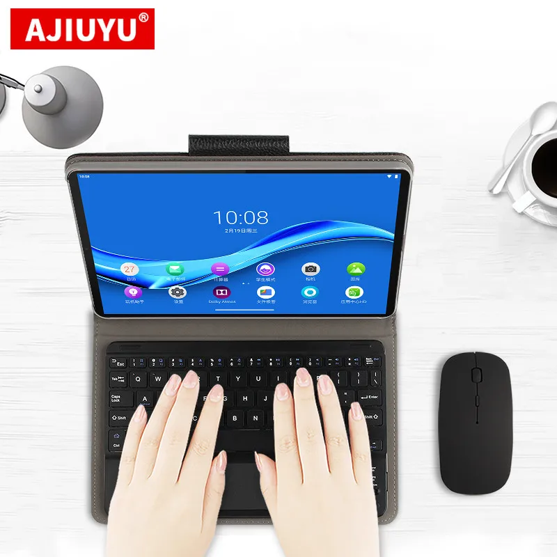 Чехол для Lenovo Tab M10 Plus TB X606X X606F X616M 10 3 защитный чехол с клавиатурой из искусственной