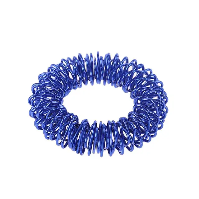 12PCS 12PCS Spiky Sensory Finger Acupressure Ring Fidget Toy For Kids Adults Silent Stress Relief Massager Helps With Focus ADHD 5