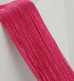 rose red DHL, 50 шт., Современная вспышка, блестящая кисточка, занавес для двери, 2x1 м, оконная занавеска для разделения пространства, подзор, домашний декор - Цвет: rose red