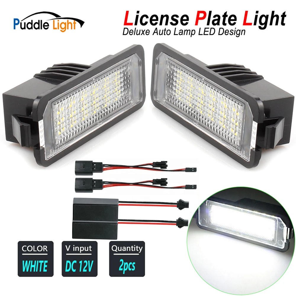 

2x Bulb Replacement 18SMD LED Number License Plate Light Kit For Porsche Boxster Cayman Carrera Cayenne 911/981/996/ 987/997/958
