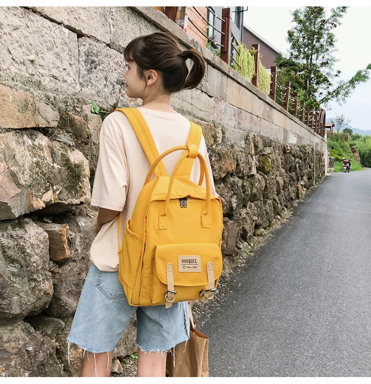 Модный женский рюкзак с буквенным принтом, повседневный студенческий школьный рюкзак в стиле Харадзюку, нейлоновые рюкзаки для путешествий, новинка