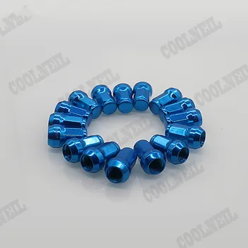 

16pcs/set Racing Steel Wheel Lock Lug Nuts Heptagon Formula Anti-theft nuts Security Key Wheels(M12x1.25 M12x1.5) jdm accessorie