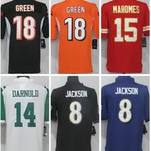 11 fitzgerard 10 Garoppolo 14 Darnold 8 Jackson 18 Green 15 mahome 13 Beckham jr 21 Collins 17 Rocks Мужская футболка для взрослых
