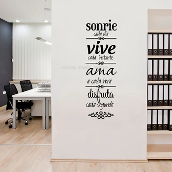 

Newest Spanish house rules Wall Sticker NORMAS DE CASA Vinilos Decorativos Home Decoration 705