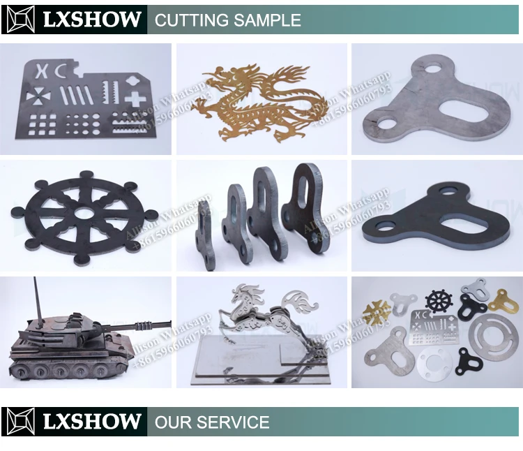 LXSHOW cnc optical fiber laser cutter 4