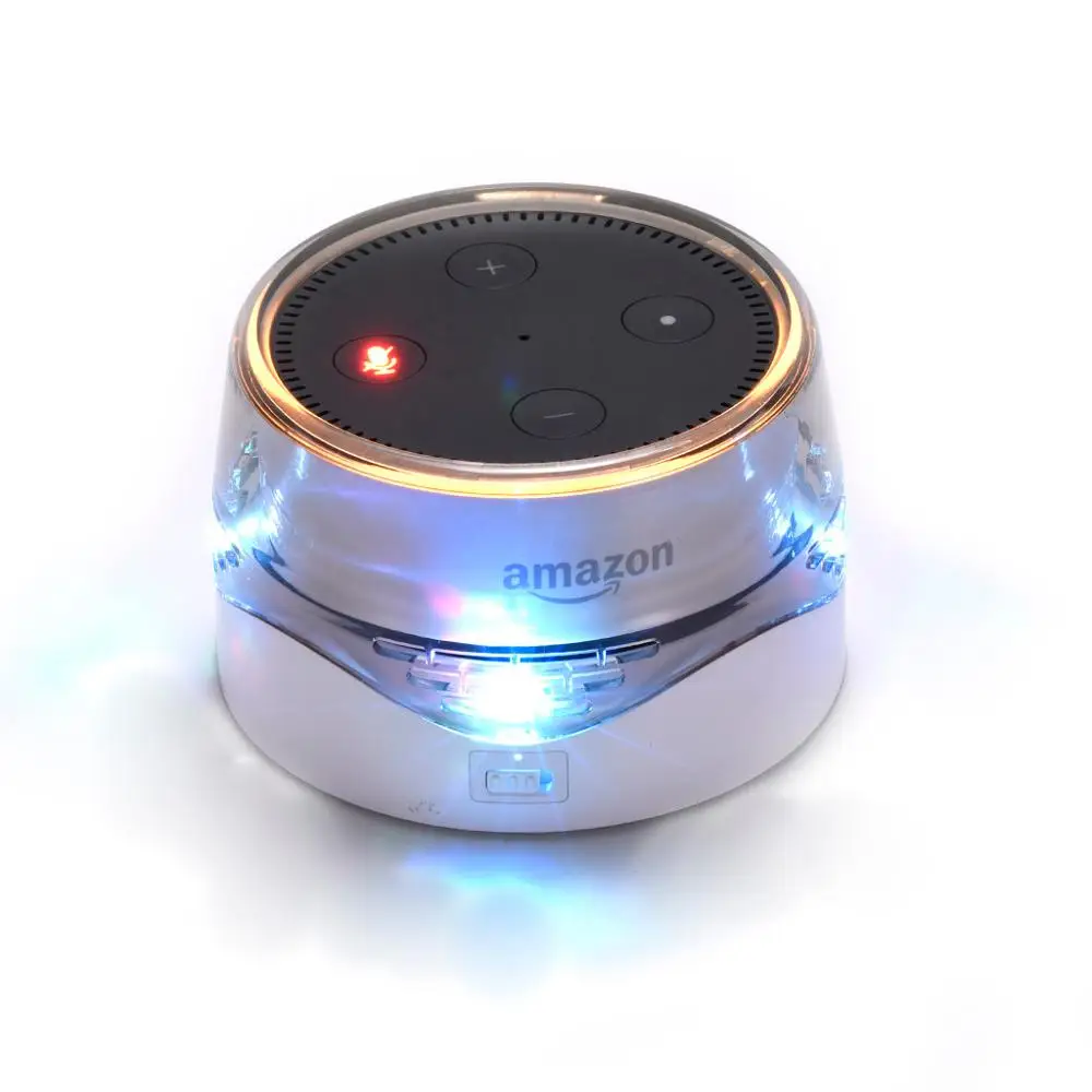 GGMM AE09 батарея база для Amazon Echo Dot 2rd Gen умный динамик с Alexa перезаряжаемый аккумулятор 6000 мАч большая батарея зарядное устройство 12 ч игра - Цвет: White