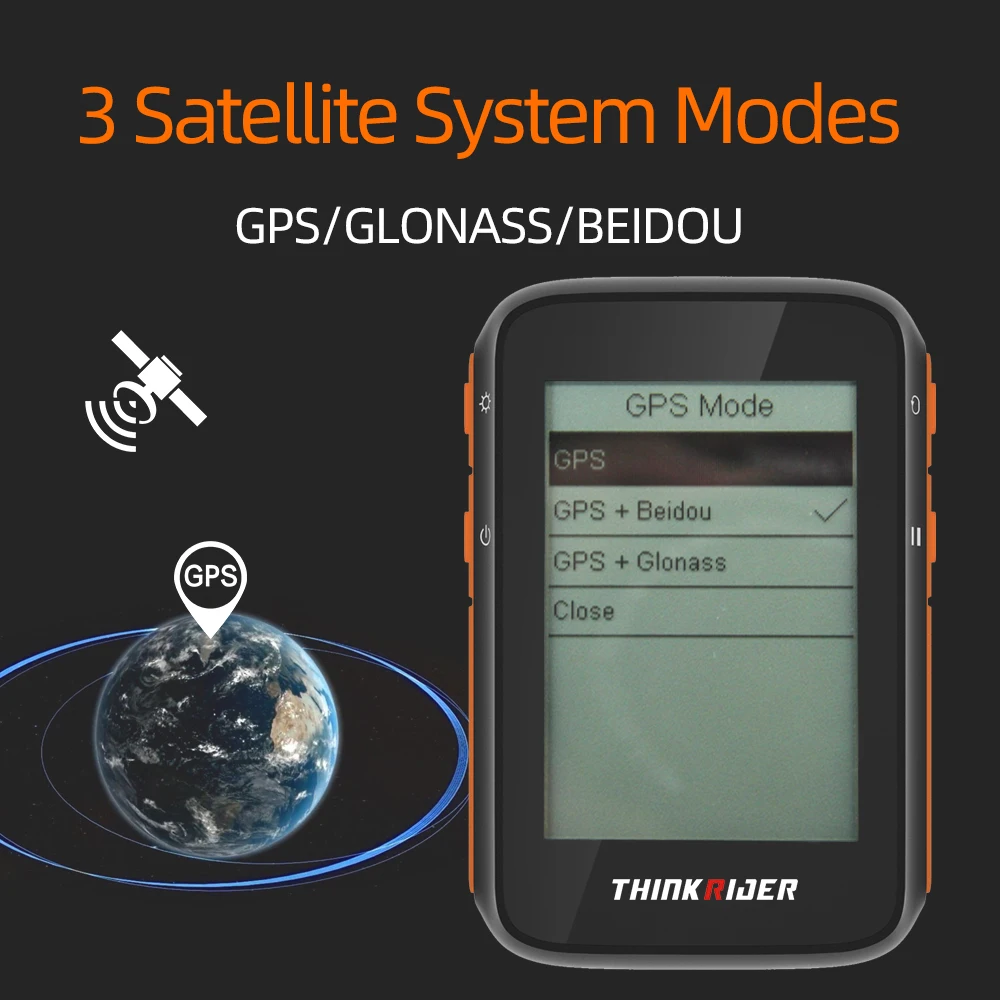 ThinkRider BC200 GPS Смарт велокомпьютер ANT + BLE Powermeter Поддержка ЖК дисплей Дисплей IPX7