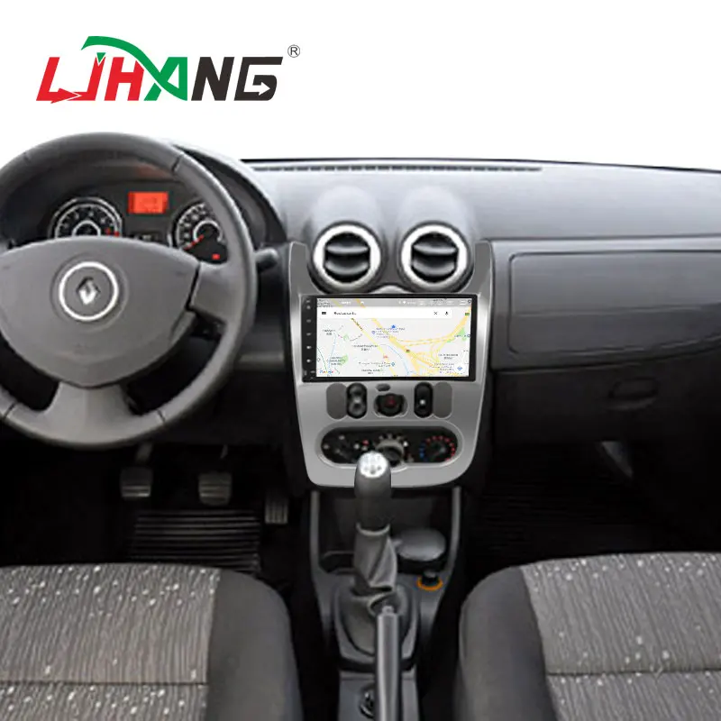 LJHANG Автомагнитола gps Android 9,0 для Duster Dacia Logan Sandero wifi Мультимедиа gps навигация 1 Din автомагнитола стерео ram 4 Гб SD