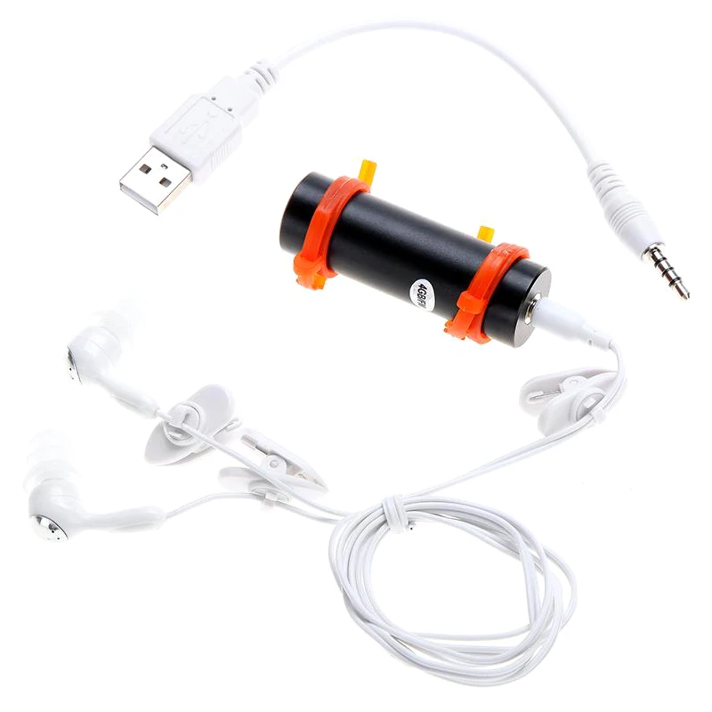4 Гб USB MP3-плеер Водонепроницаемый плавание дайвинг серфинг черная гарнитура fm-радио