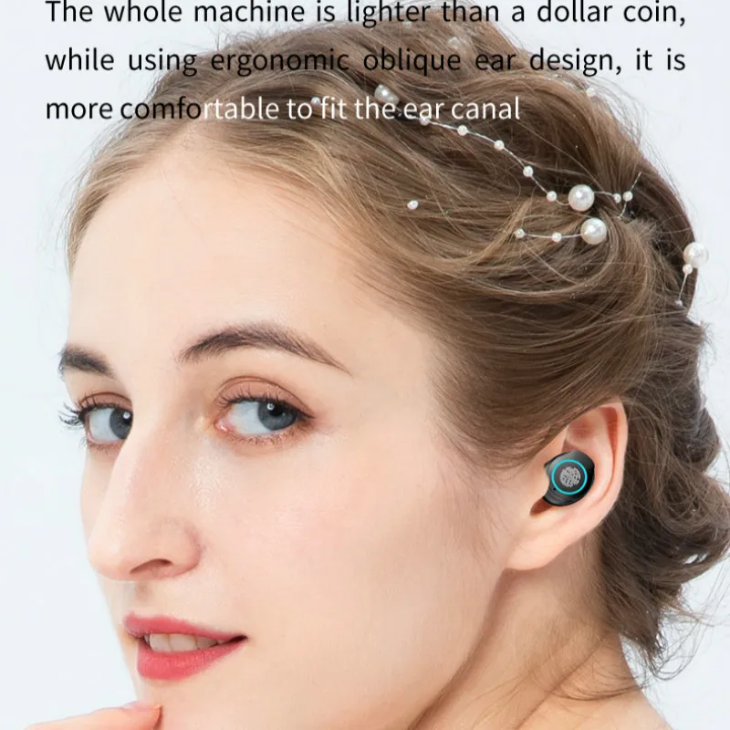 TWS Bluetooth 5 1 Earphones Wireless Noise Canceling Headphone 9D Stereo Sports Waterproof Earbuds Headsets With Microphone