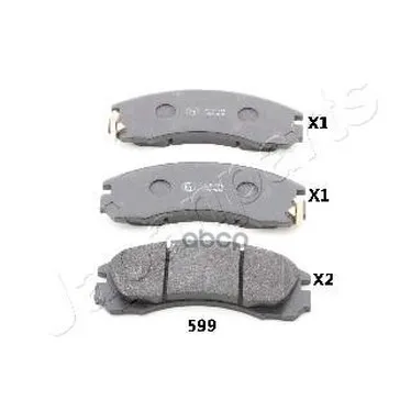 Pa-599af_колодки Дисковые П.!Mitsubishi Lancer 1.8 08 Japanparts Pa599af Japanparts арт. PA599AF
