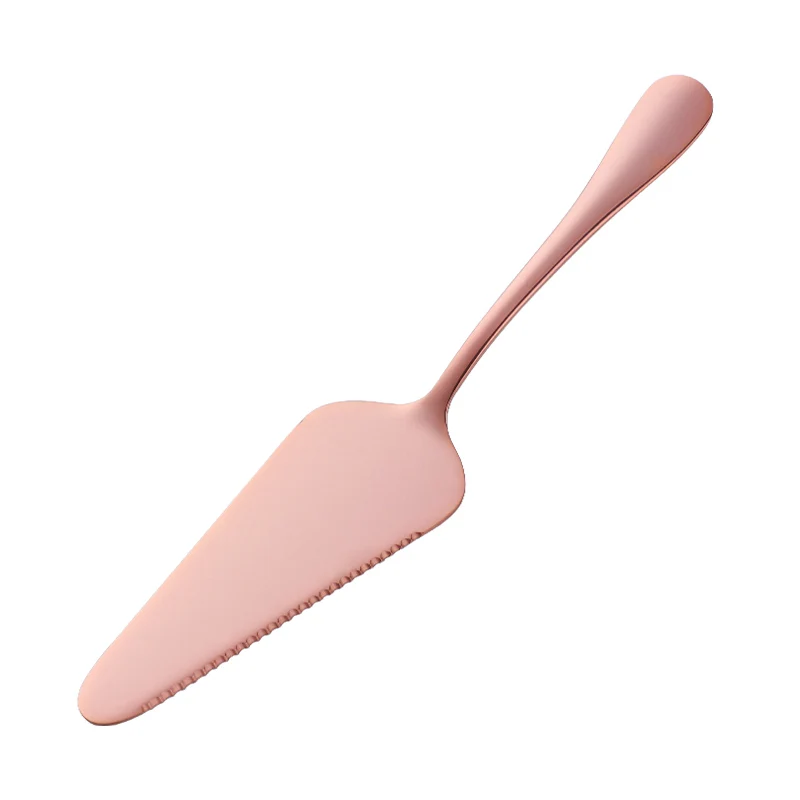 Rose Gold Нержавеющая сталь Торт Пицца нож-Лопатка нож для масла и сыра десертные столовые приборы посуда лопатка для торта инструмент для выпечки и лопатки для теста - Цвет: Rose Gold