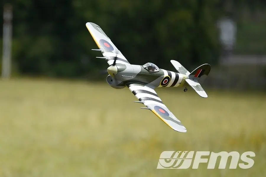 Модель FMS 1100 мм RC Warbird Airplane Hakwer Typhoon FMS086|model gyro|model figuremodeling the figure in clay |