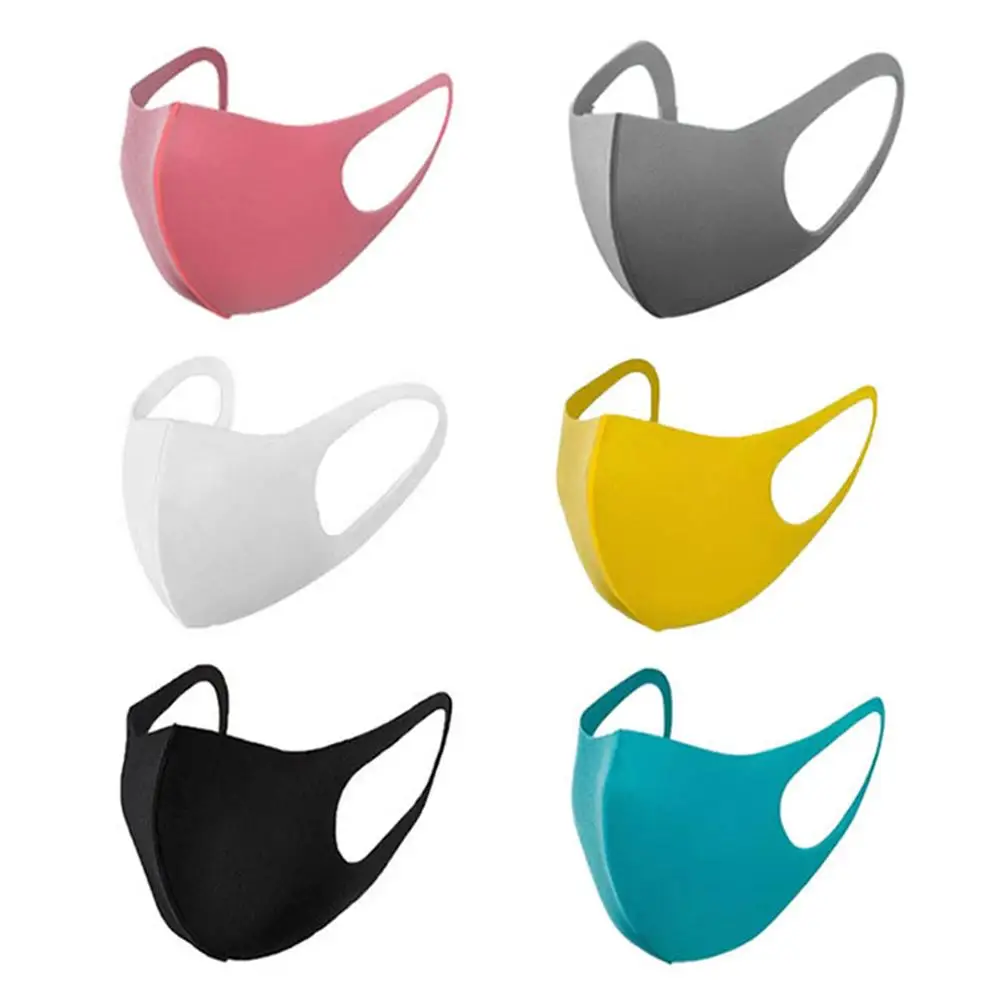 3 5 6 Pcs/Set Adult Kids Children Reusable Washable Sponge Mouth Mask Anti-smog Breathable Protective Cover M89F | Красота и здоровье