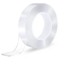 Monster Tape Waterproof Wall Stickers Reusable Heat Resistant Bathroom Home Decoration Tapes Transparent Double Sided Nano Tape