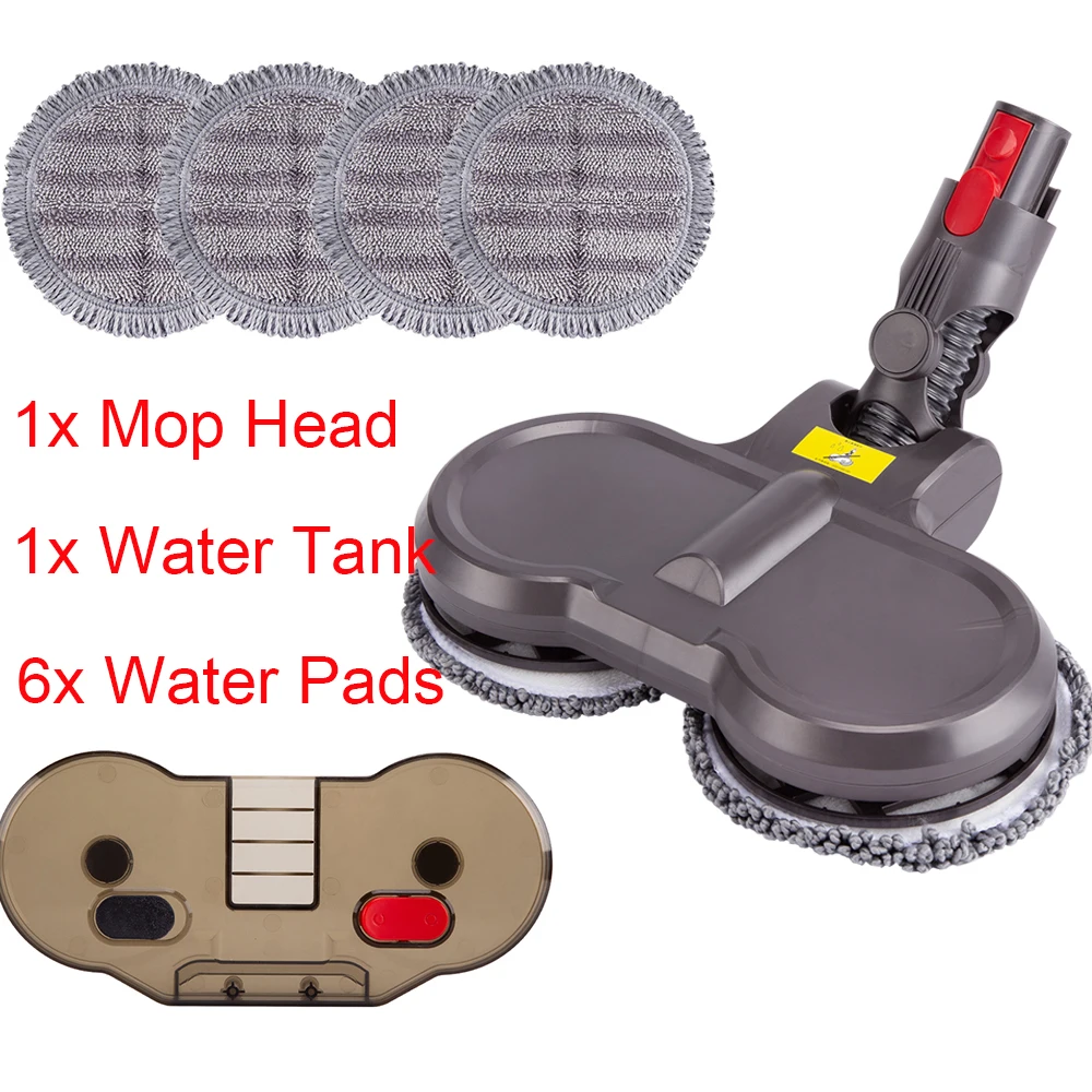 Dyson-Cabeza de mopa eléctrica para limpiar el suelo, para Dyson V8, V7, V10, V11, limpiadores inalámbricos, piezas reemplazables con almohadillas para mopa