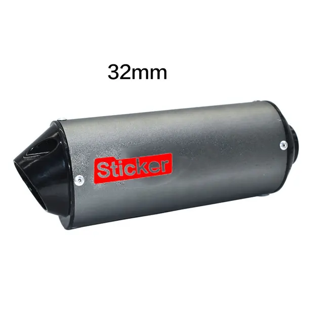 28mm 32mm 38mm For 125cc 150cc 160cc Atv Motorcycle Exhaust Muffler Escape Moto Pipe Dirt Pit Bike For Honda Yamaha Kawasaki 32mm titanium