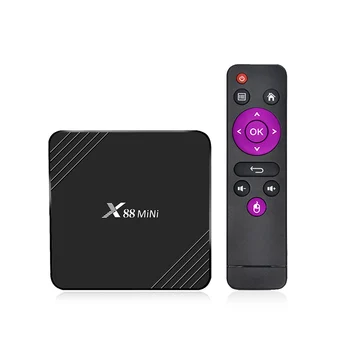 

X88 MINI Android 9.0 2G16G Smart TV Quad Core Full HD 4K 3D LAN 100M HDMI 2.0 2.4GWifi without Subscription