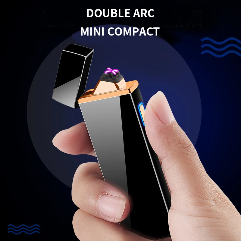 Новинка USB-зарядка сенсорная импульсная плазменная зажигалка креативная